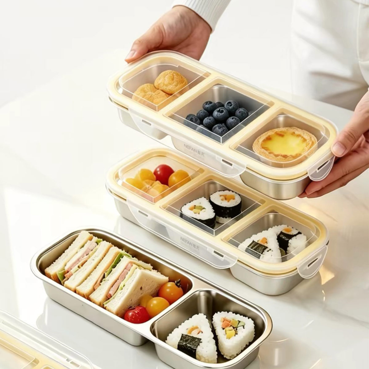 Food Storage Oven Safe - Stainless Steel Food Storage Box with