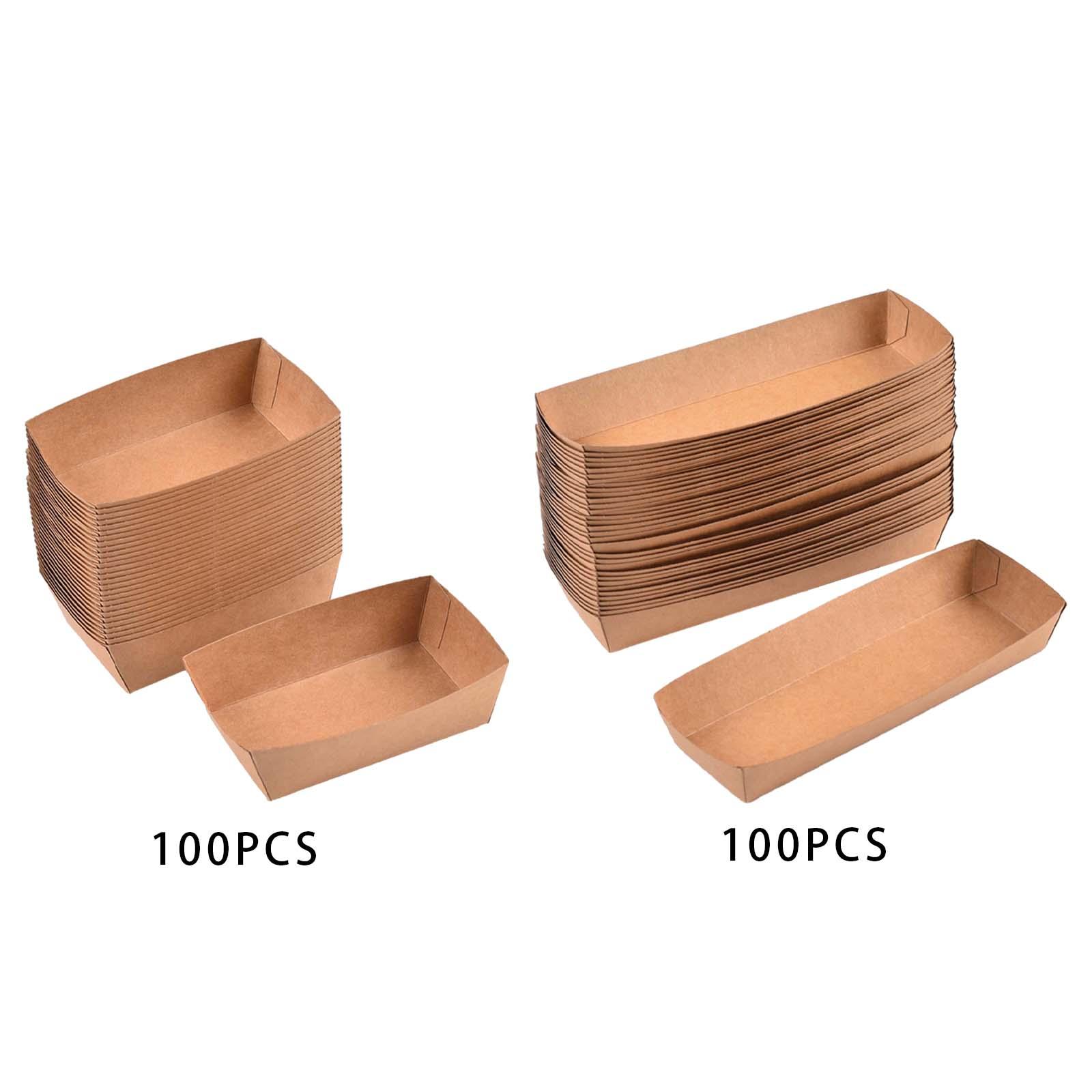 Food Storage Dog - 100Pcs Take Out Food Serving Boats