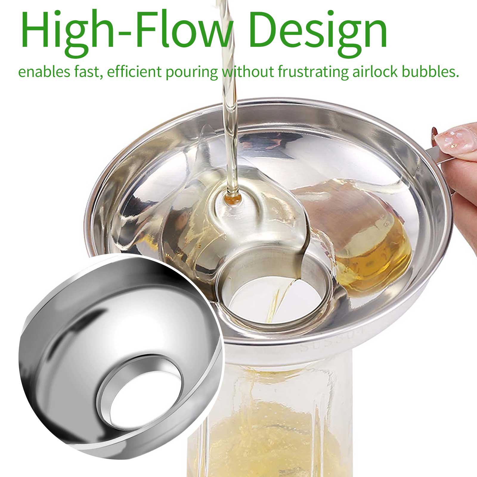 Mason Jar Wide Mouth - Funnel Tube Mason Jar Funnel with