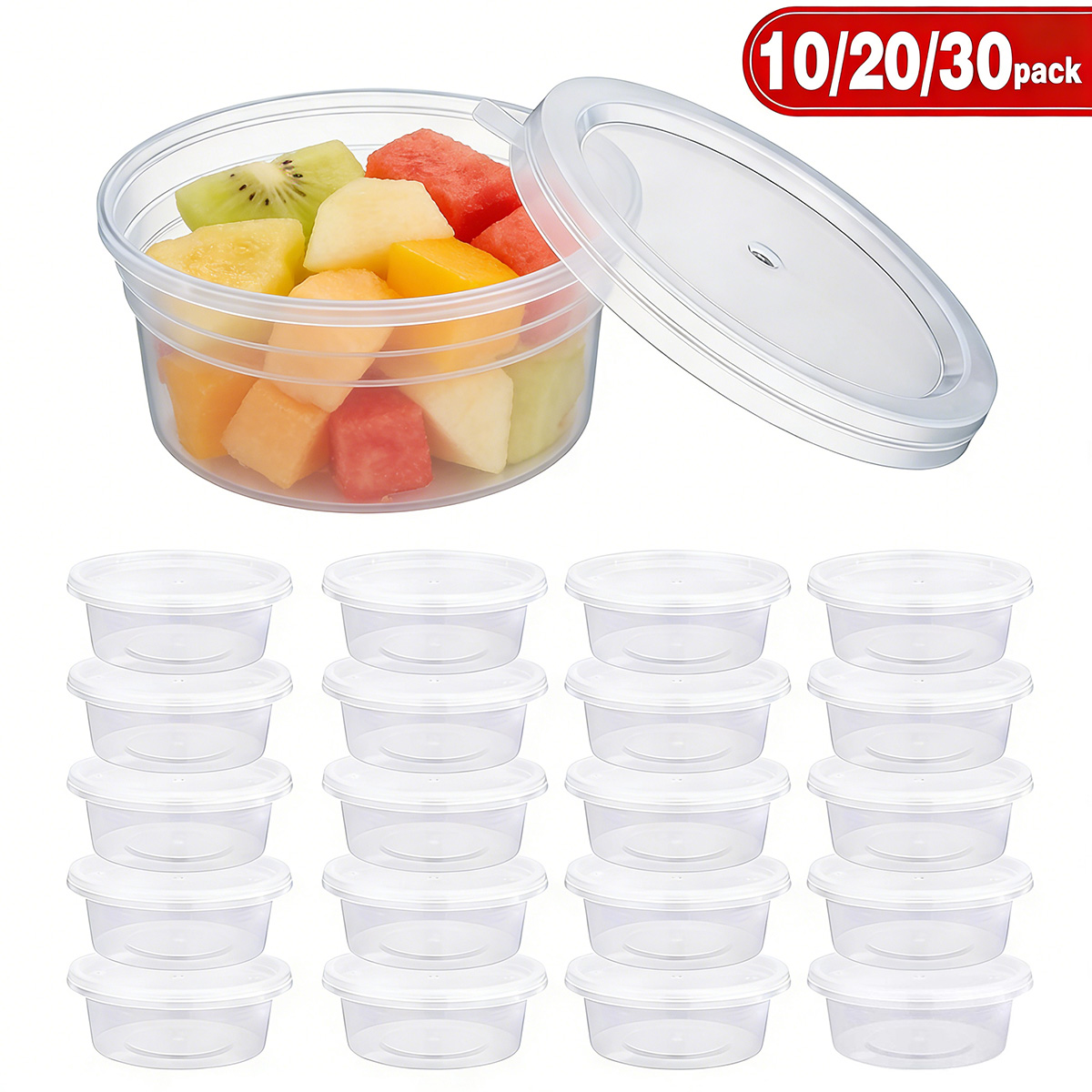 Food Storage Eco Friendly - 10/20/30 Pack Small Slime Containers With