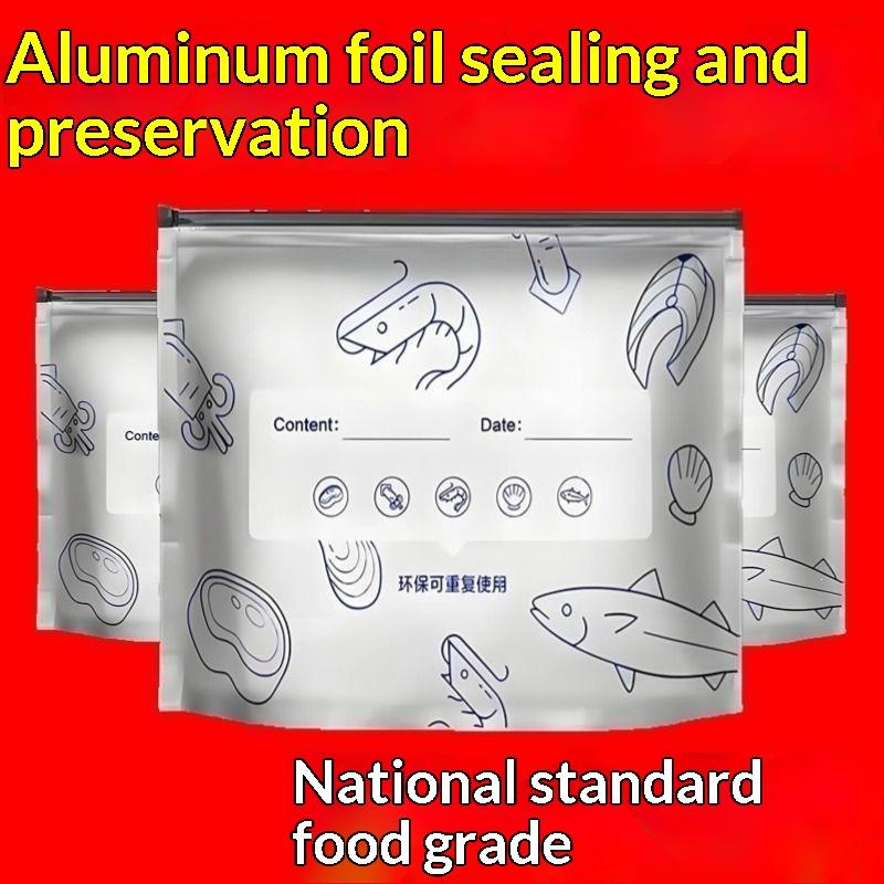 Food Storage Label - NEW 50Pcs Reusable Aluminum Foil Food