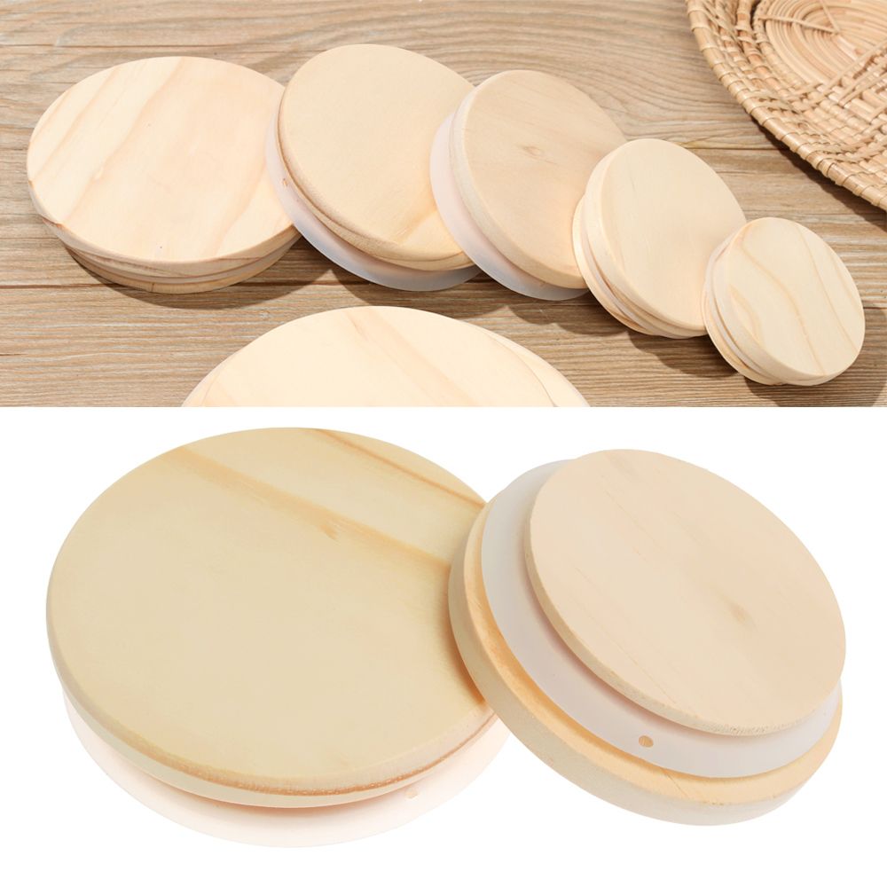 Mason Jar Wide Mouth - Various Sizes Reusable Wooden Kitchen Organization