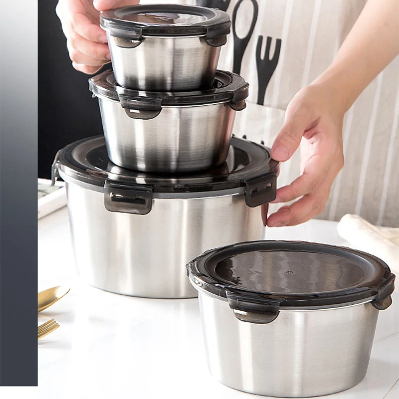 Food Storage Oven Safe - 304 Stainless Steel Bento Lunch Box