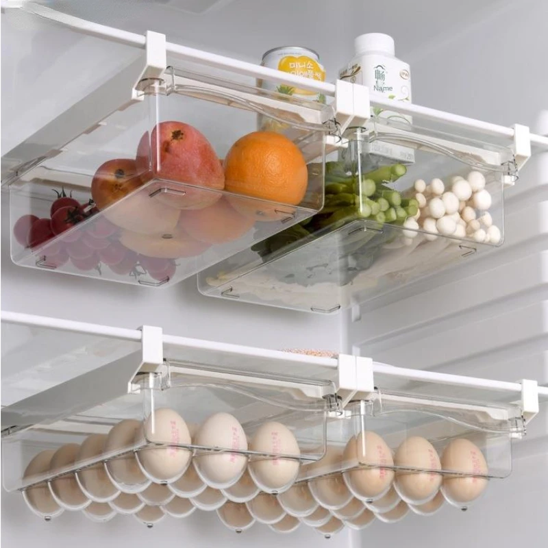 Food Storage Freezer Containers - Refrigerator Drawer Style Food Storage Box,