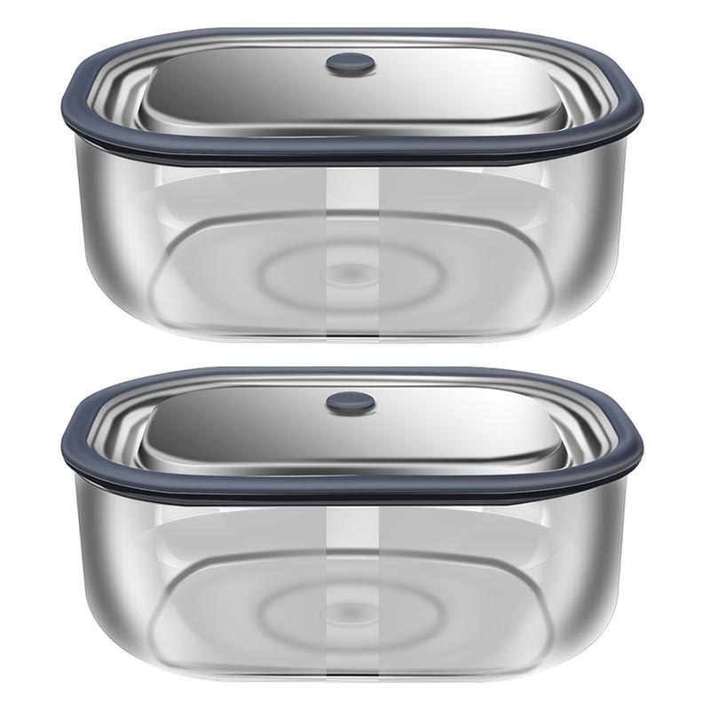 Food Storage Oven Safe - High Borosilicate Glass Rectangle Lunch Box