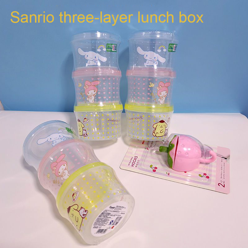 Food Storage Oven Safe - Kitty Bento Box Set 3 Pieces
