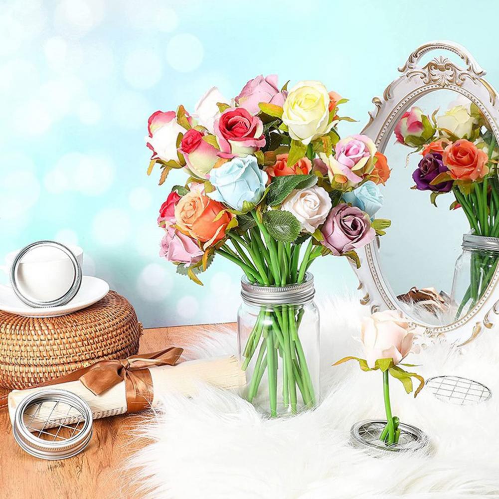 Metal Mason Flower Jar Insert  - Mason Jar Wide Mouth ulasan dan harga