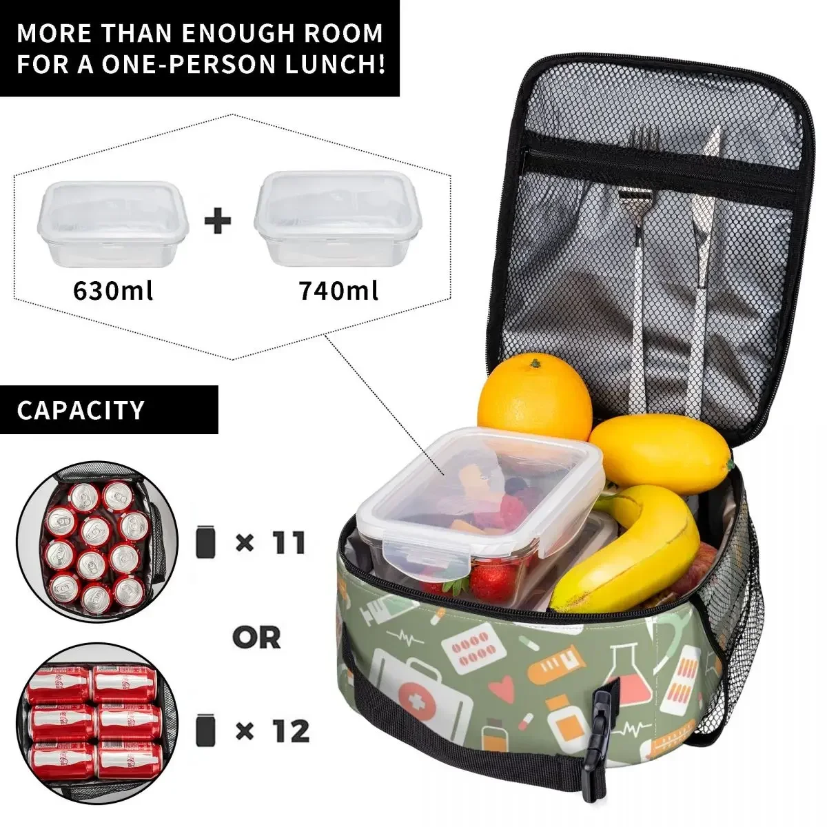 Nurse Healthcare Pattern Merch - Food Storage Zipper Bags ulasan dan harga