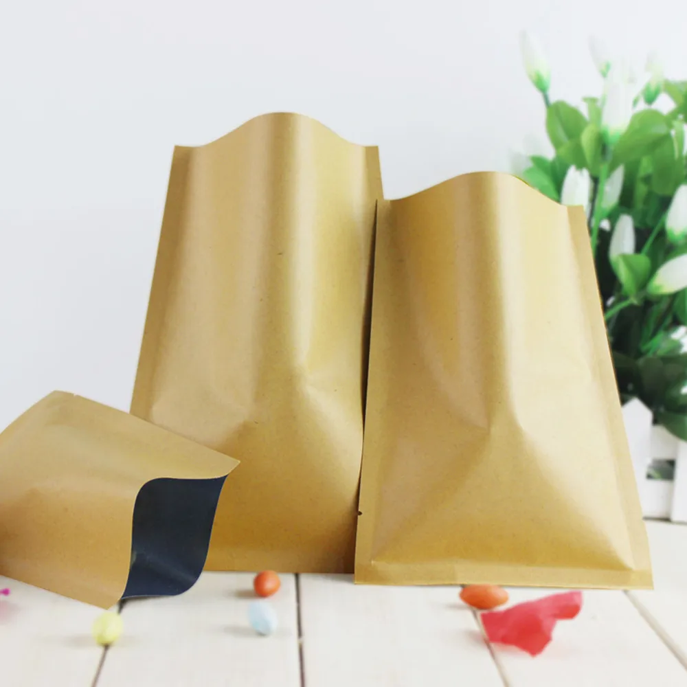 8*12cm Open Top Brown Kraft Pa - Food Storage In Mylar Bags ulasan dan harga