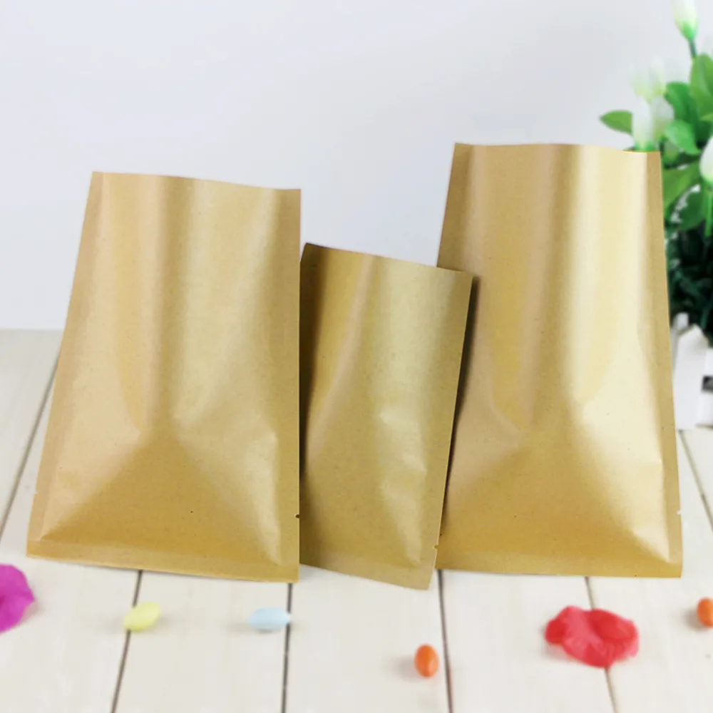8*12cm Open Top Brown Kraft Pa - Food Storage In Mylar Bags ulasan dan harga