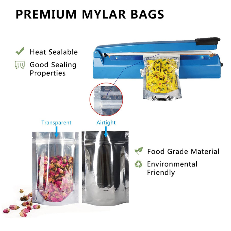 1000Pcs/Lot Mylar Bags for Foo - Food Storage In Mylar Bags ulasan dan harga