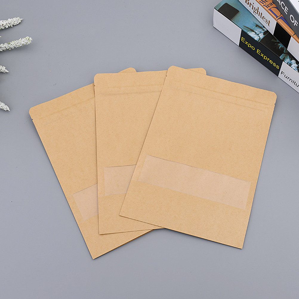 50Pcs Food Storage Kraft Paper - Food Storage Zipper Bags ulasan dan harga