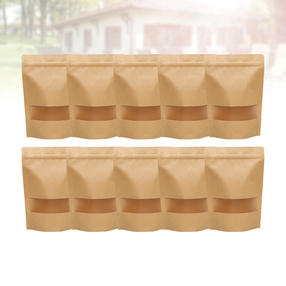 50Pcs Food Storage Kraft Paper - Food Storage Zipper Bags ulasan dan harga
