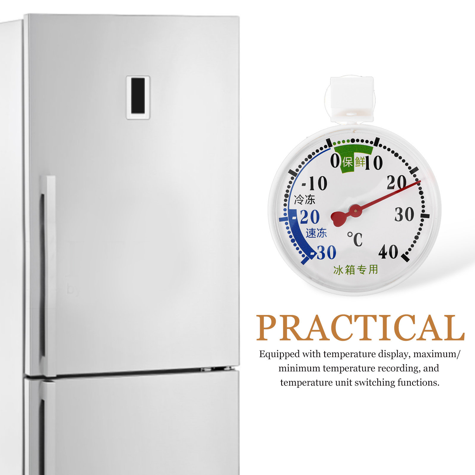 High-Low Temperature Thermomet - Food Storage Freezer ulasan dan harga
