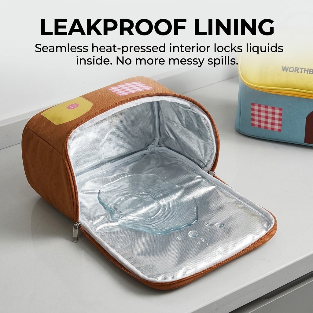 Oxford Thermal Lunch Bag with  - Food Storage Zipper Bags ulasan dan harga