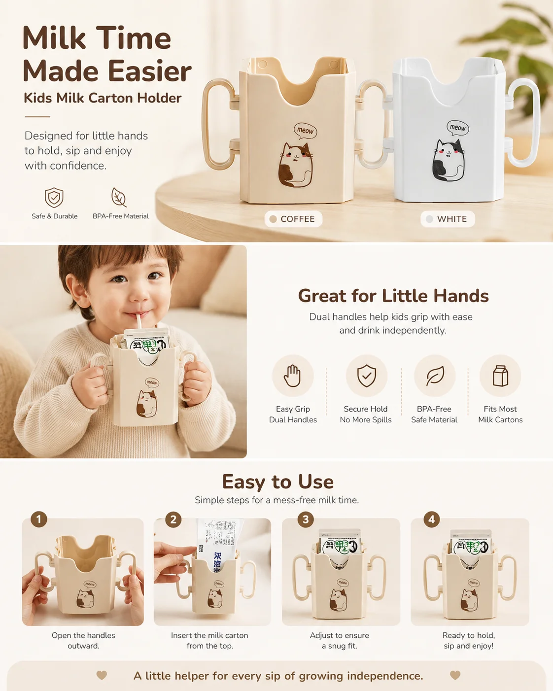 1pc Bottle Cup Milk Holder Adj - Food Storage Food Safety ulasan dan harga
