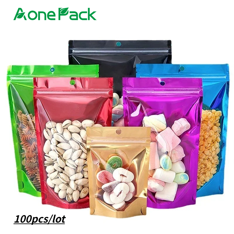 100pcs Resealable Plastic Bags - Food Storage In Mylar Bags ulasan dan harga