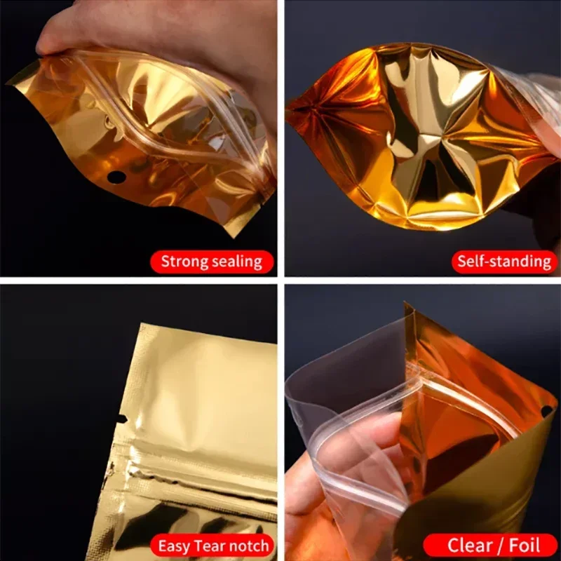100pcs Resealable Plastic Bags - Food Storage In Mylar Bags ulasan dan harga