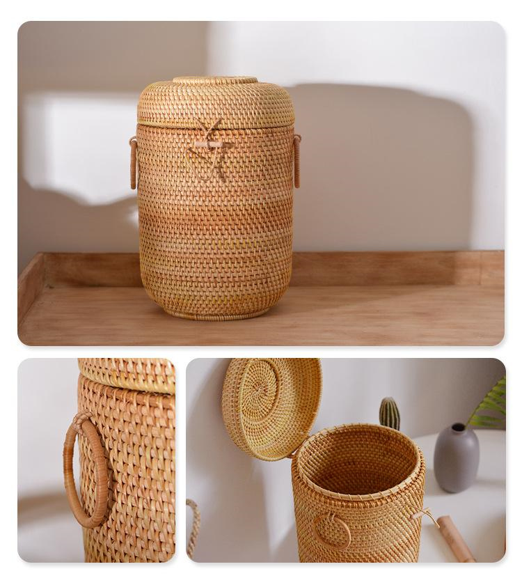 Handwoven Rattan Tea Storage B - Food Storage Oven Safe ulasan dan harga