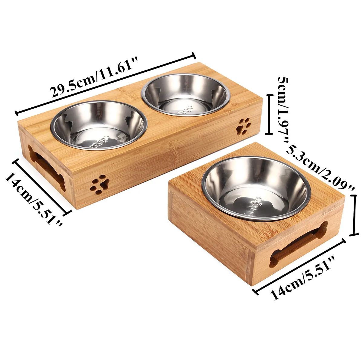 Pet Cat Bowl Bear Bamboo Plate - Food Storage Food Safety ulasan dan harga