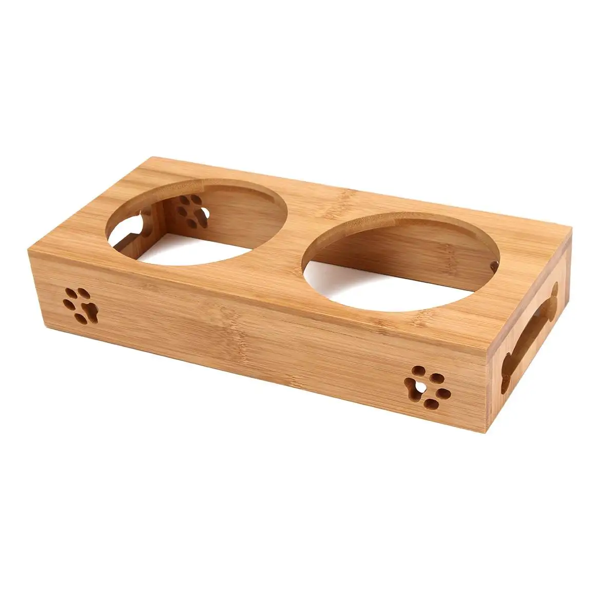 Pet Cat Bowl Bear Bamboo Plate - Food Storage Food Safety ulasan dan harga