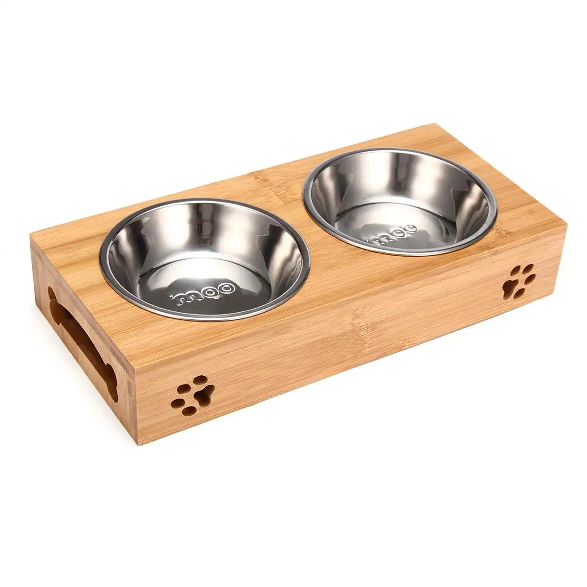 Pet Cat Bowl Bear Bamboo Plate - Food Storage Food Safety ulasan dan harga