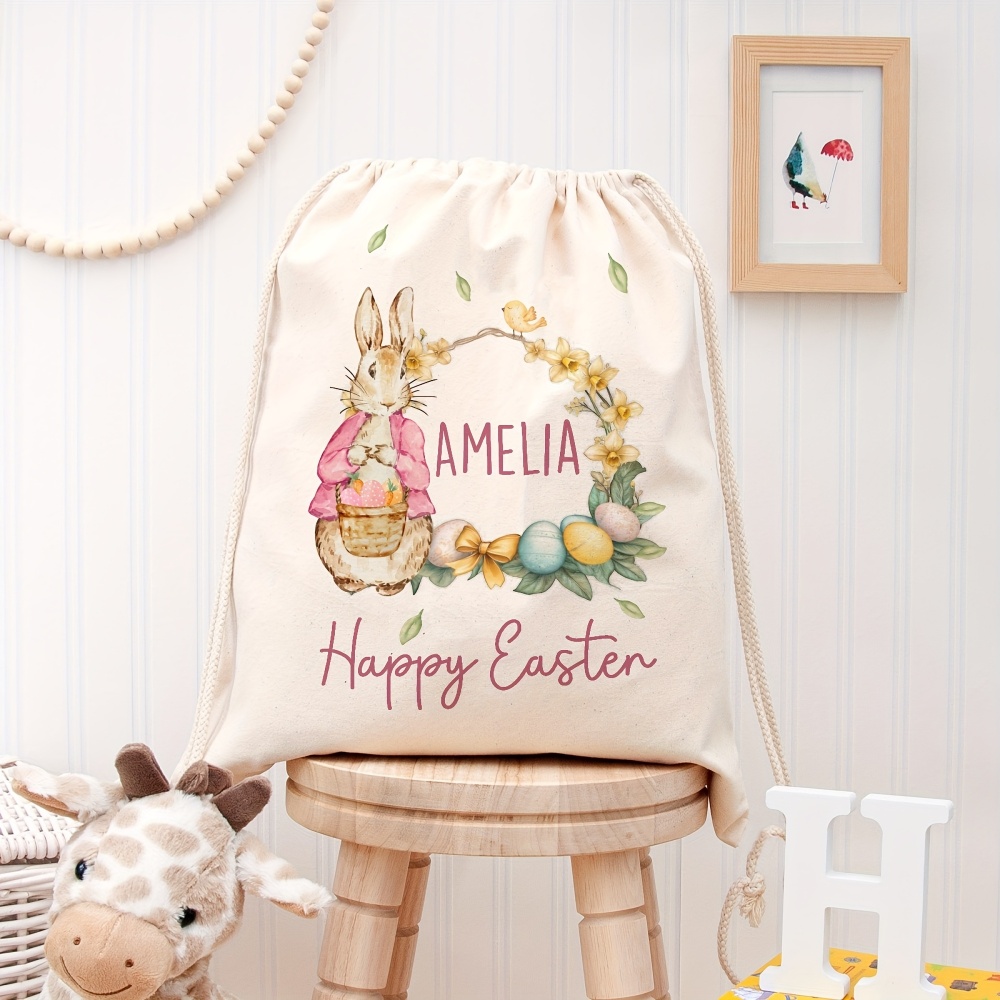 Custom Name Happy Easter Bunny - Zebra Food Storage ulasan dan harga
