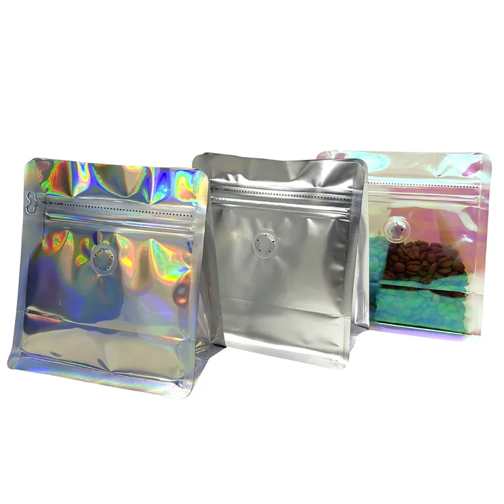 100pcs Pink Rainbow Laser Holo - Food Storage In Mylar Bags ulasan dan harga