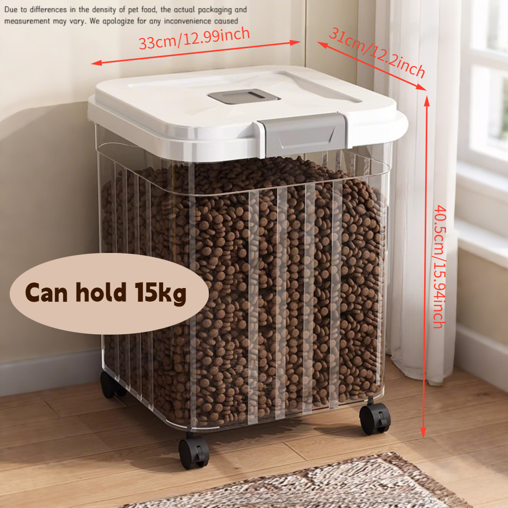 1 X 15kg Large-Capacity Pet Fo - Food Storage Food Safety ulasan dan harga