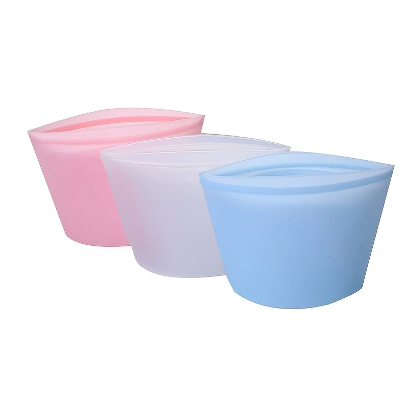 Reusable Silicone Storage Bags - Food Storage Zipper Bags ulasan dan harga