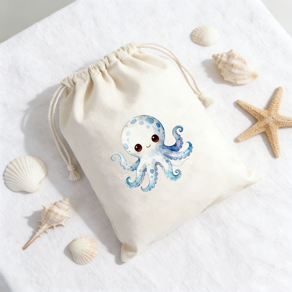 Cute Octopus Custom Name Draws - Zebra Food Storage ulasan dan harga