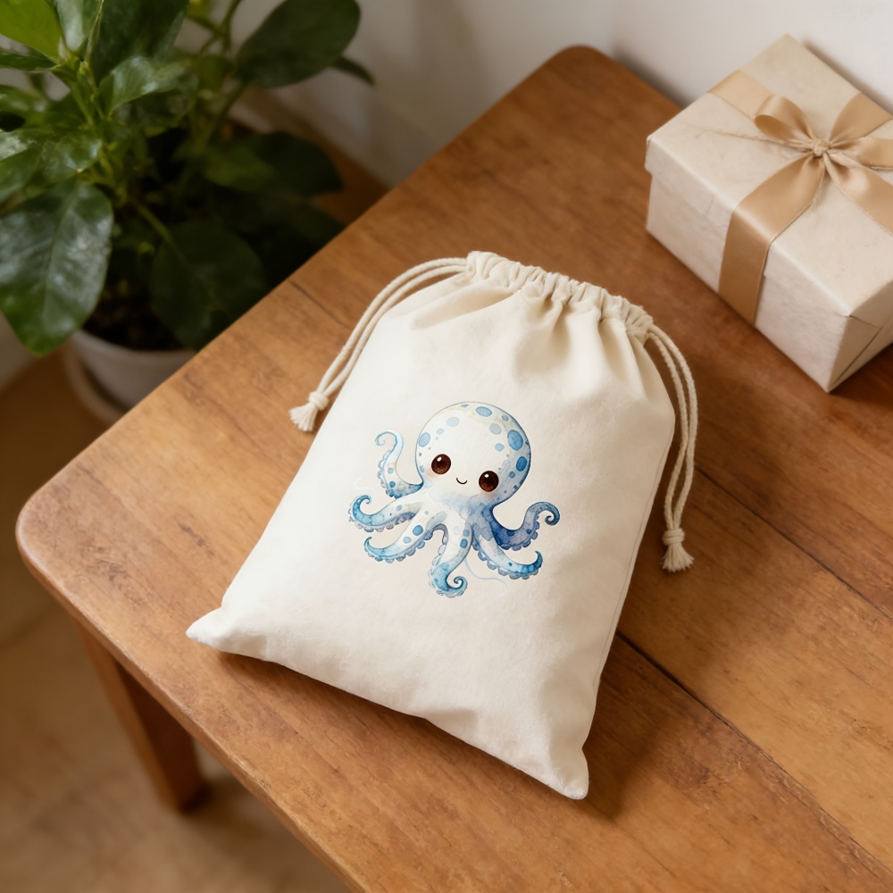 Cute Octopus Custom Name Draws - Zebra Food Storage ulasan dan harga