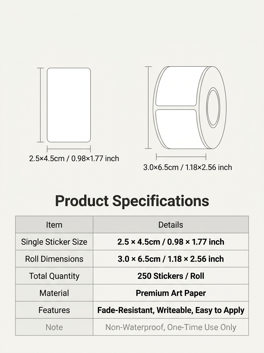 250Pcs/Roll Name Storage Books - Food Storage Label ulasan dan harga