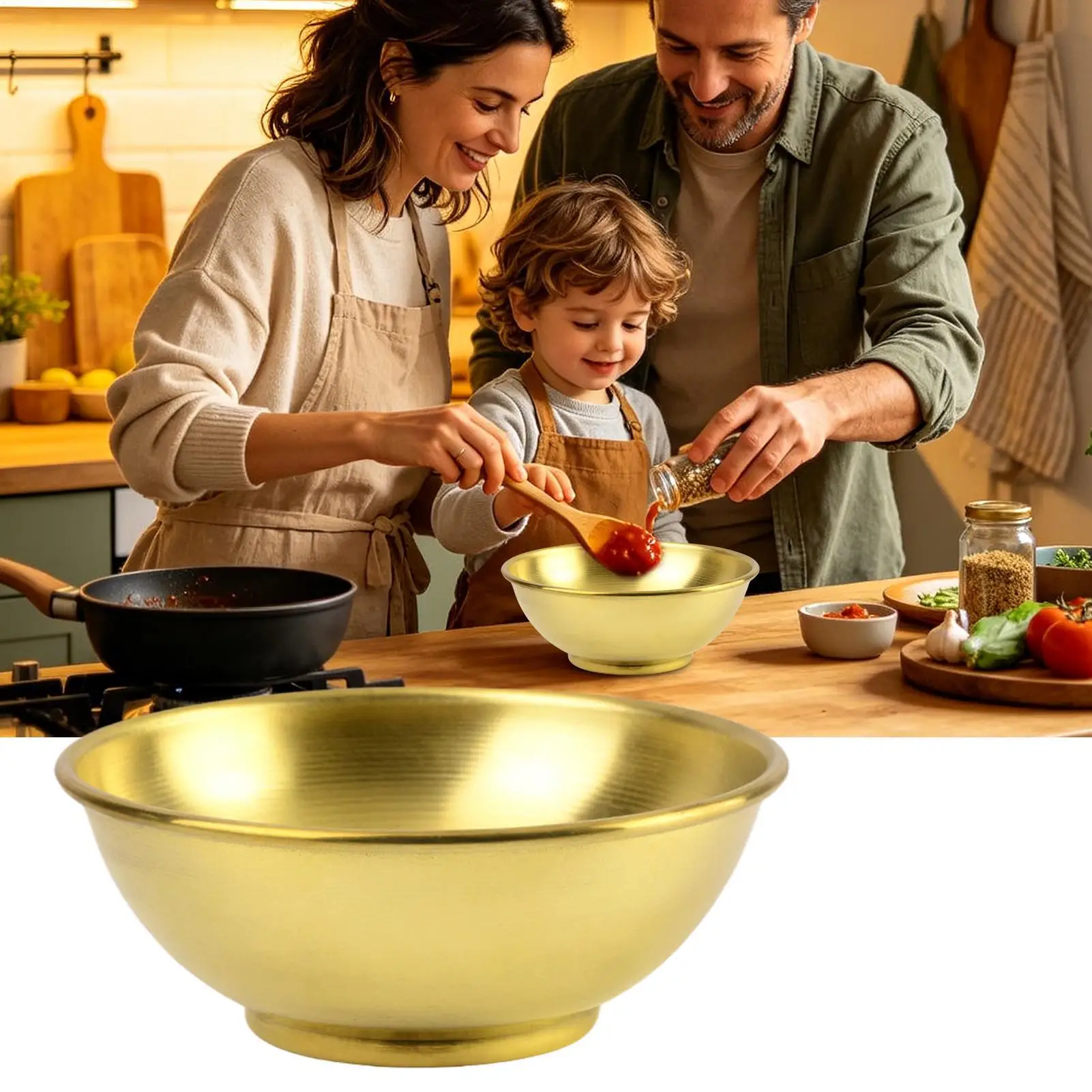 Copper Bowl Large Storage Cont - Food Storage Eco Friendly ulasan dan harga