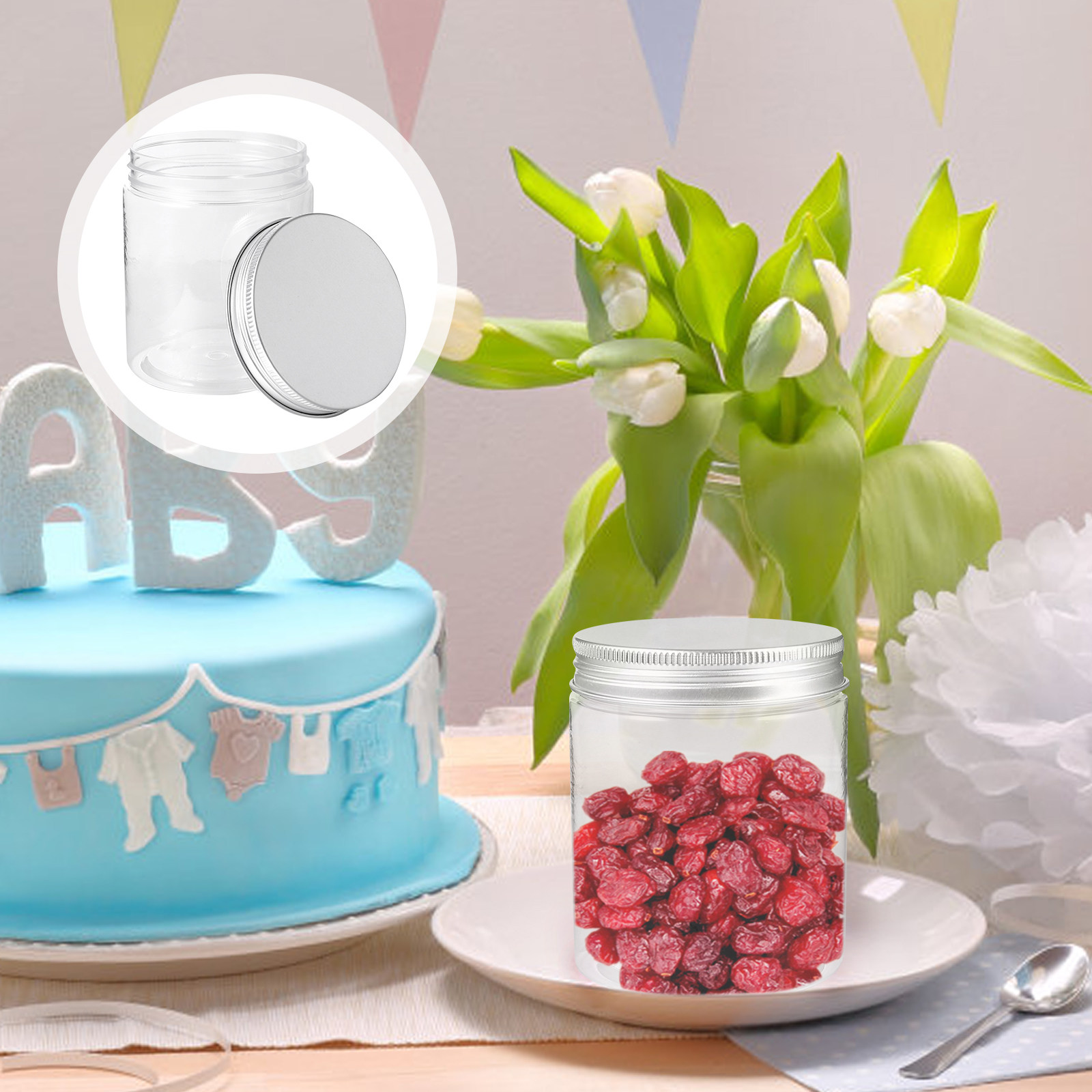 12Pcs Plastic Storage Jars Hou - Food Storage Pet ulasan dan harga