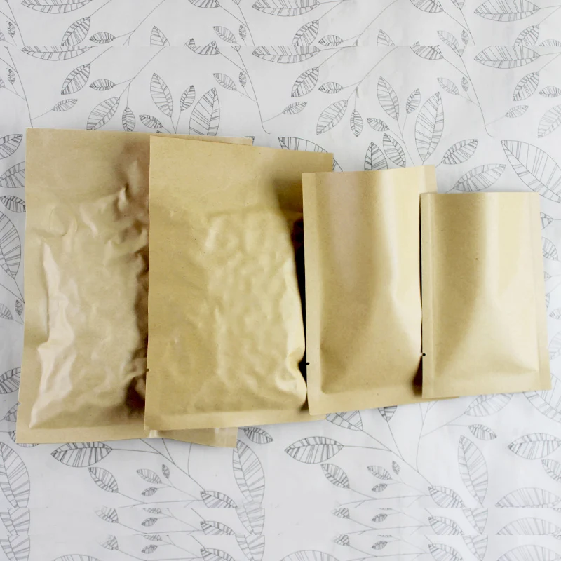 8*12cm Open Top Brown Kraft Pa - Food Storage In Mylar Bags ulasan dan harga
