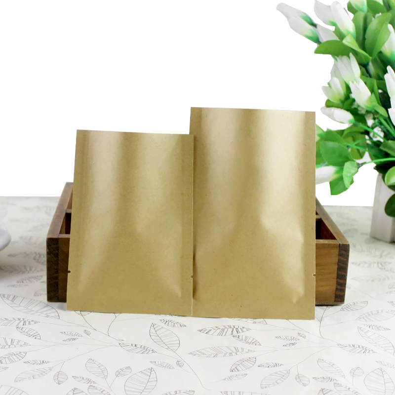 8*12cm Open Top Brown Kraft Pa - Food Storage In Mylar Bags ulasan dan harga