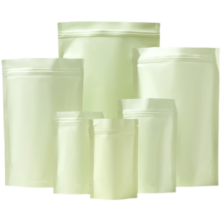 50/100PCS Matte Pale Yellow Zi - Food Storage Zipper Bags ulasan dan harga