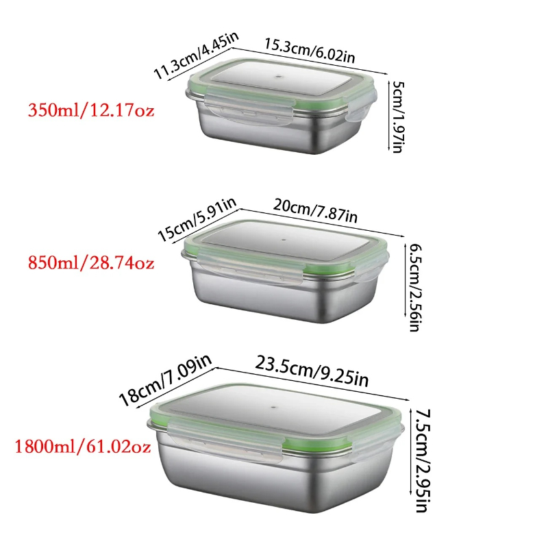 304 Stainless Steel Lunch Box  - Food Storage Eco Friendly ulasan dan harga