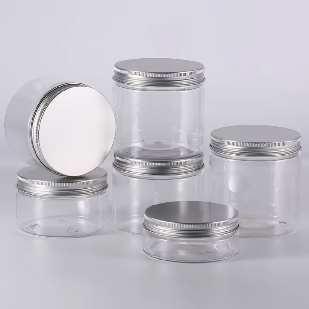 6pcs 30ml-150ml Clear Plastic  - Mason Jar Wide Mouth ulasan dan harga
