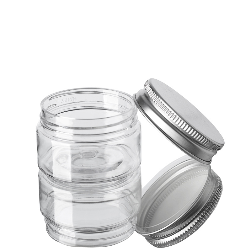 6pcs 30ml-150ml Clear Plastic  - Mason Jar Wide Mouth ulasan dan harga