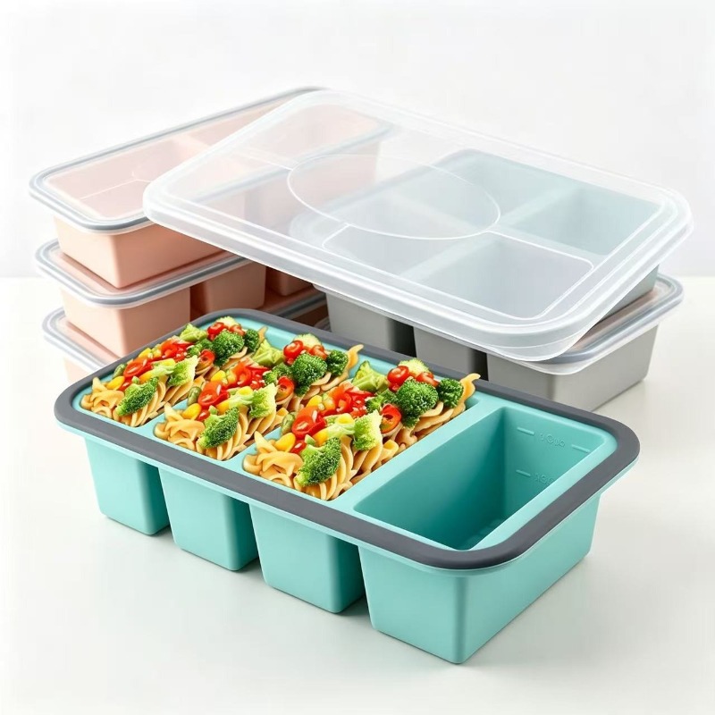 Silicone Freezer Molds with Li - Food Storage Freezer ulasan dan harga