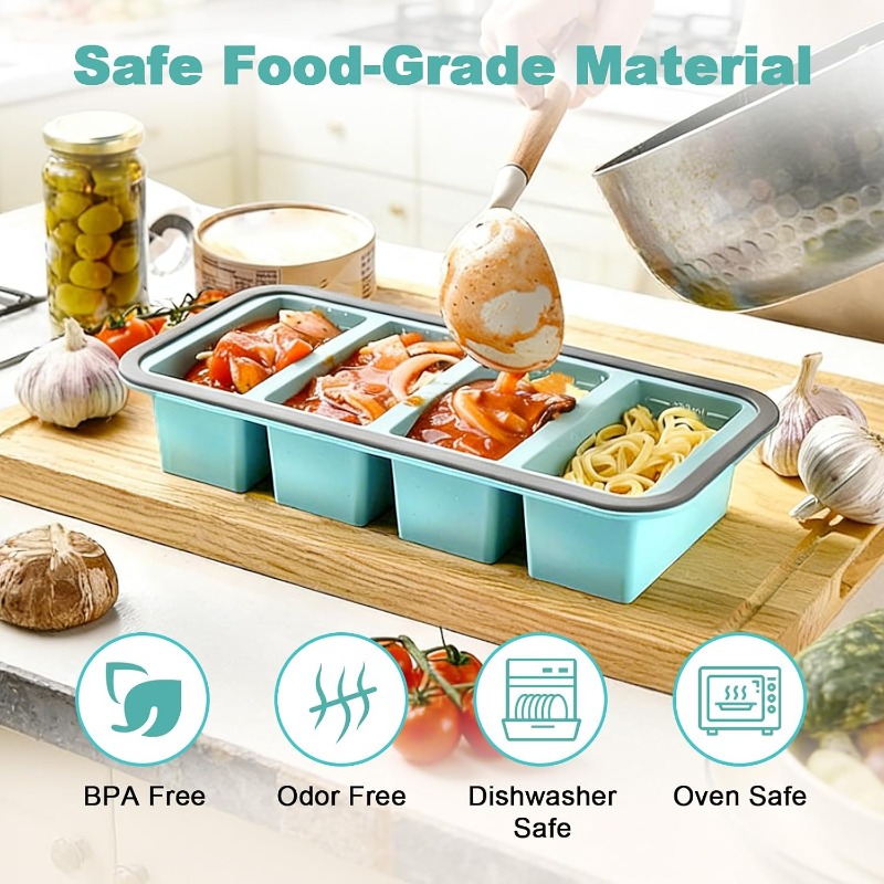 Silicone Freezer Molds with Li - Food Storage Freezer ulasan dan harga