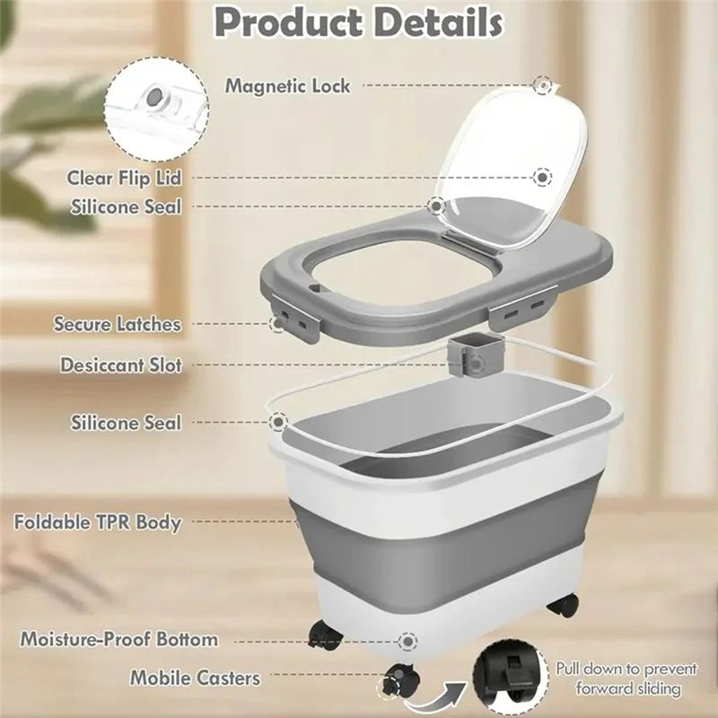 HLZS-Food Storage Container Do - Food Storage Dog ulasan dan harga