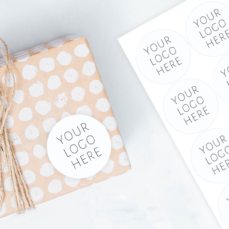 2.5cm-6cm Custom Logo Stickers - Food Storage Label ulasan dan harga