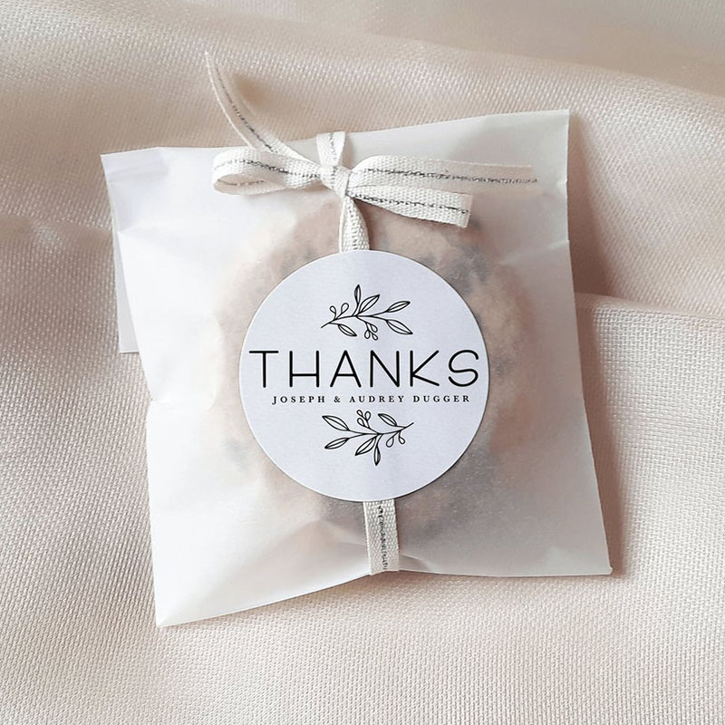 2.5cm-6cm Custom Logo Stickers - Food Storage Label ulasan dan harga
