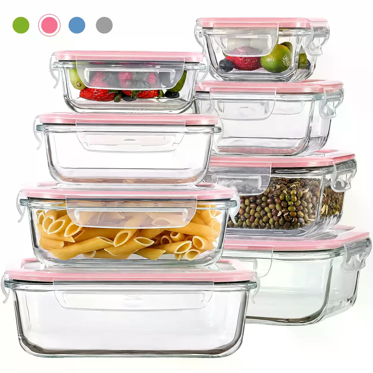 AISOON 12/8 Pack Stackable Bor - Food Storage Organization Ideas ulasan dan harga