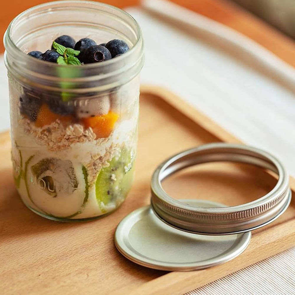 16oz Wide Mouth Mason Jars wit - Mason Jar Wide Mouth ulasan dan harga