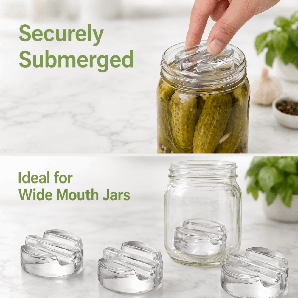 Fermented Glass Weights with H - Mason Jar Wide Mouth ulasan dan harga