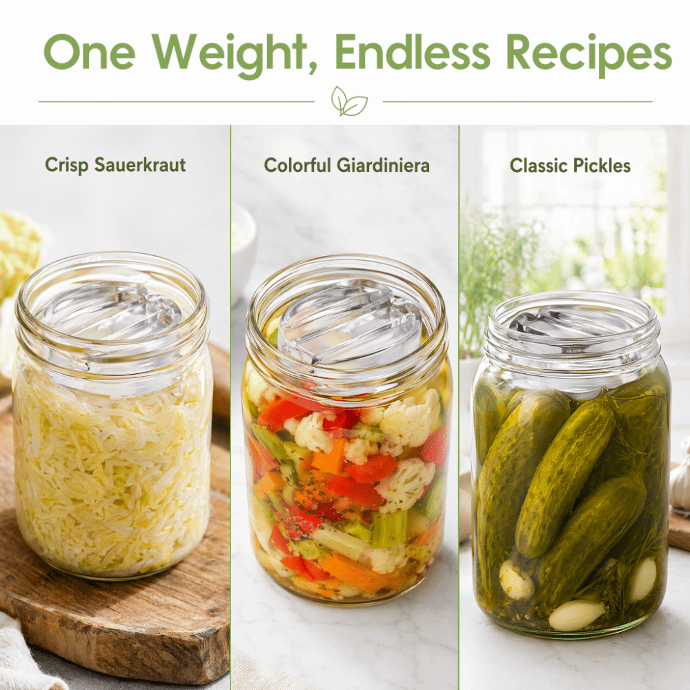 Fermented Glass Weights with H - Mason Jar Wide Mouth ulasan dan harga